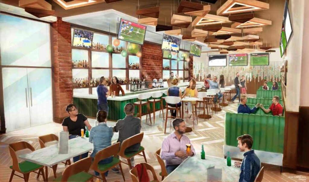 Interior Sports Bar - Concept Art - Disney Village